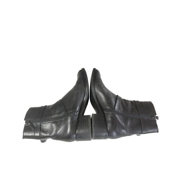 COLE HAAN Women's Leela Grand Moto Leather Booties Black Size 9B - Picture 4 of 16